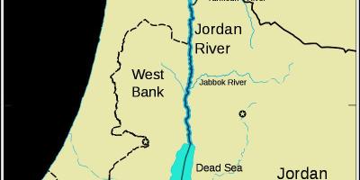 Jordán na blízkém východě mapě