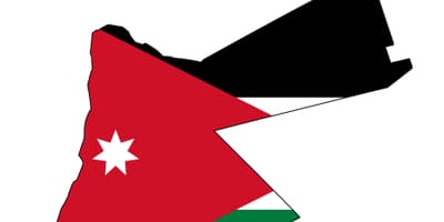 Mapa Jordan map flag