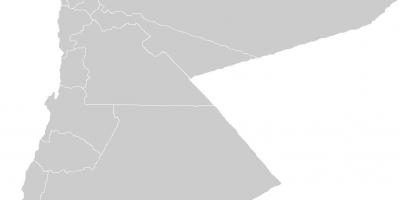Slepá mapa Jordánsko