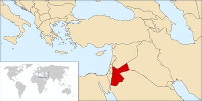 Jordan v mapě světa