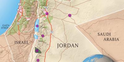 Kingdom of Jordan mapě